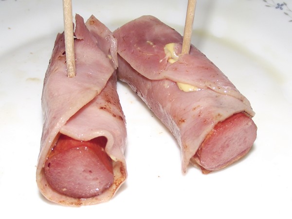 pincho de frankfurt con jam贸n york y mostaza DSCF3977 recetas Pincho de Frankfurt con Jam贸n York y Mostaza