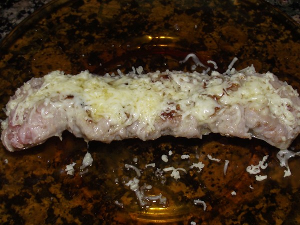 receta finalizada de butifarra esparrecada con queso gratinado DSCF4008 recetas Butifarra Esparrecada con Queso Gratinado
