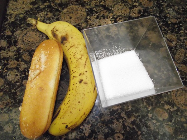 ingredientes para la receta DSCF4176 recetas Lengua de Gato con PurĂ© de PlĂĄtano y AzĂșcar Quemado