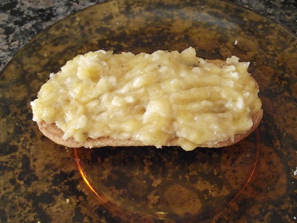 pure de platano sobre lengua de gato DSCF4185 recetas Lengua de Gato con PurĂ© de PlĂĄtano y AzĂșcar Quemado