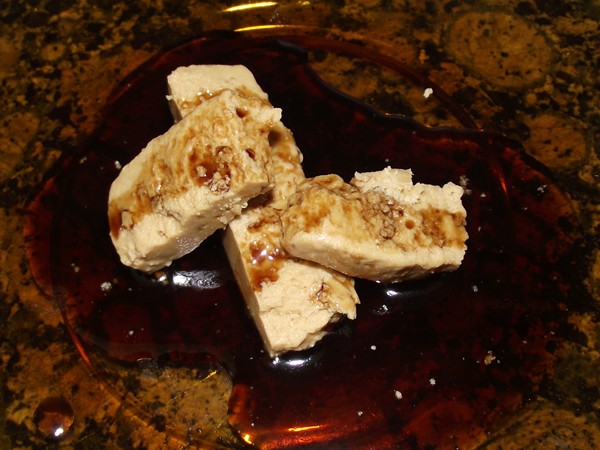 receta finalizada de turr贸n de jijona con reducci贸n de ratafia DSCF4422 recetas Turr贸n de Jijona con Reducci贸n de Ratafia