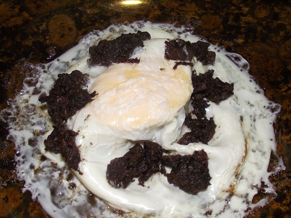 DSCF4591 recetas Volcán de Huevo con Morcilla