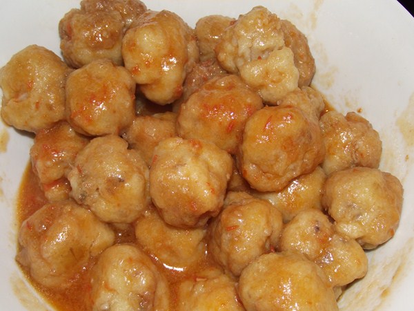 Albondigas de patata y sepia Albondigas de patata y sepia
