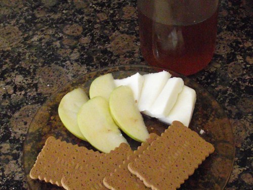 DSCF4731 sobre Sándwich de queso y manzana con miel