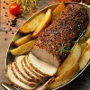 Receta de bondiola o lomo de cerdo con boniatos al horno