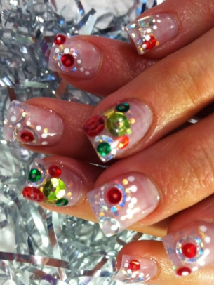 Uñas Navidadbolas
