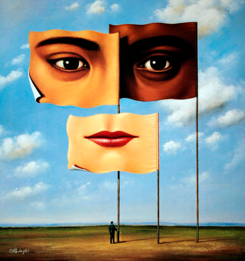 Cuadro de Rafal Olbinski
