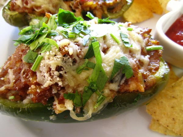Pimientos verdes rellenos Pimientos verdes rellenos
