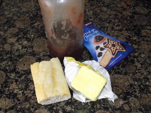 receta ingredientes Mini tostado con mantequilla y mermelada