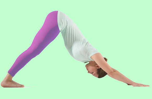 yoga postura del perro abajo