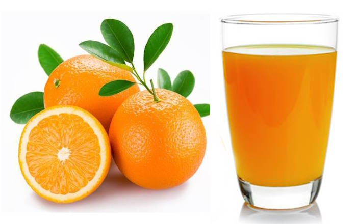 Que es mejor comer la naranja entera o en zumo